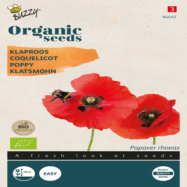 Mohn Rot (Papaver rhoeas) (BIO)