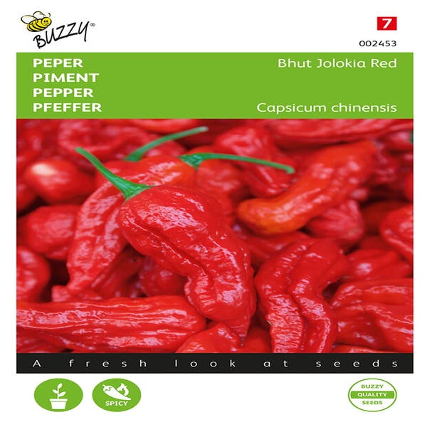 Peper Bhut Jolokia Rot