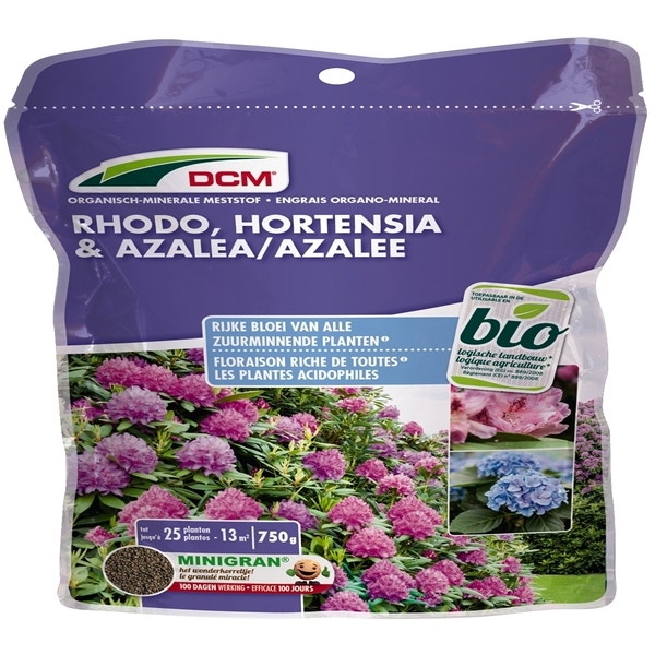 DCM Meststof Rhodo, Hortensia & Azalea - zak 750 gram