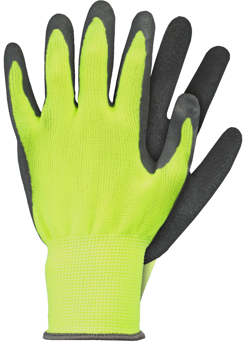 Latex Arbeitshandschuhe Gelb