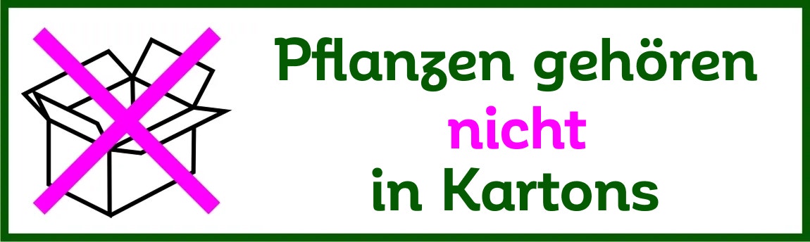 Planten horen niet in een doos